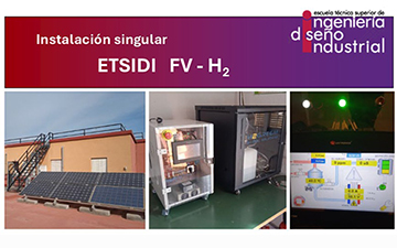 Instalación híbrida singular de producción de hidrógeno verde electrolítico (EL) con energía fotovoltaica (FV)